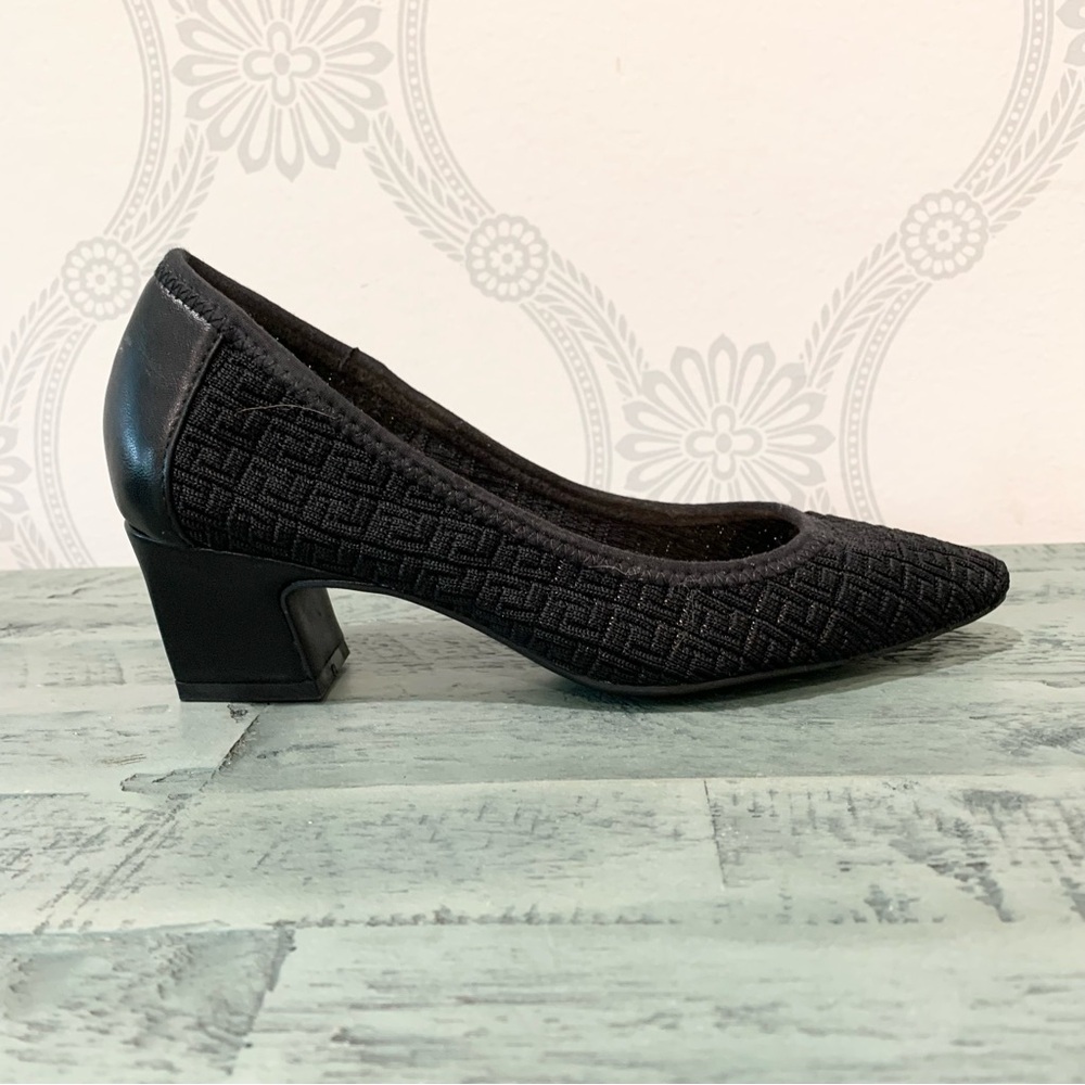 Adrienne Vittadini Faro Shoes Pumps Black Knit 6.5 - Picture 9 of 15